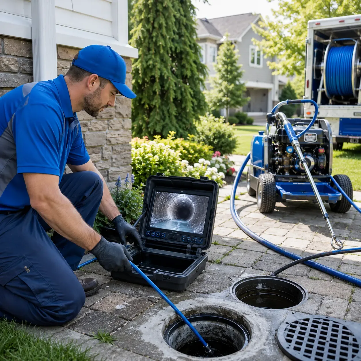Outdoor drain cleaning professionals serving Luxemburg, IA
